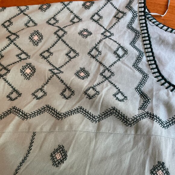 Size XL Zara embroidered midi dress - Picture 7 of 16